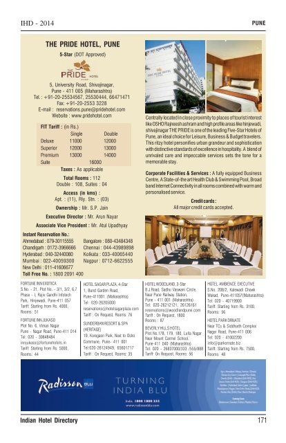 IHD-Indian Hotel Directory 2014