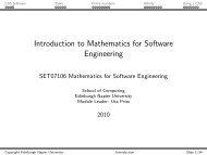 Introduction to Mathematics for Software Engineering - Uta Priss