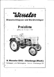 Preisliste 1959 - Wesseler Club