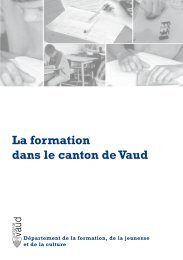 La formation dans le canton de Vaud - Telechargement.vd.ch ...