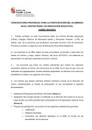 convocatoria provincial para la participaciÃ³n del ... - CRIE NaturÃ¡vila