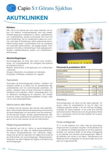 Verksamhetsblad Akutkliniken.pdf - Capio S:t GÃ¶rans Sjukhus