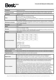 FIN - Ficha de Informação Normalizada ... - Banco Best