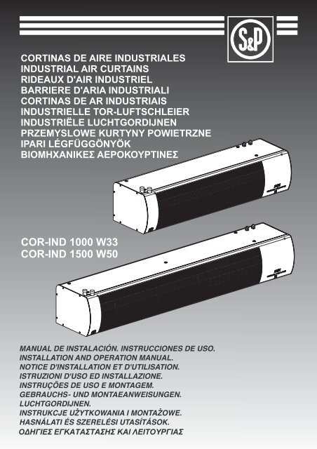 Istruzioni COR IND W - Soler & Palau