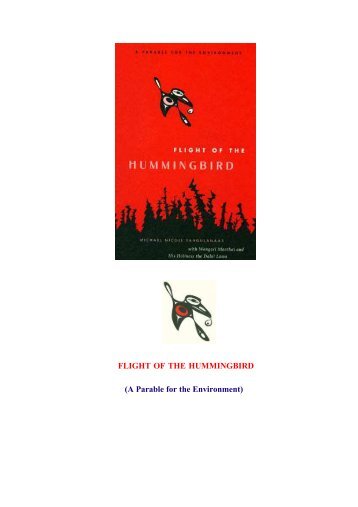 FLIGHT OF THE HUMMINGBIRD (A Parable for the ... - Vidya Online
