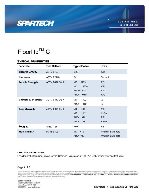 Floorlite C - Spartech Corporation