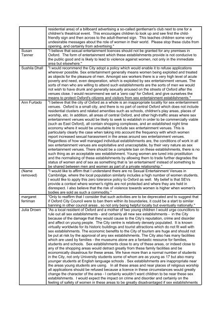 Draft Sex Establishment Policy - Appendix , item 11. PDF 8 MB