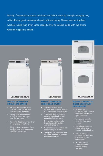 Durable Washers And Dryer