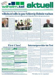 wilhelm.tel sollte in ganz Schleswig-Holstein ... - Wilhelm.tel GmbH