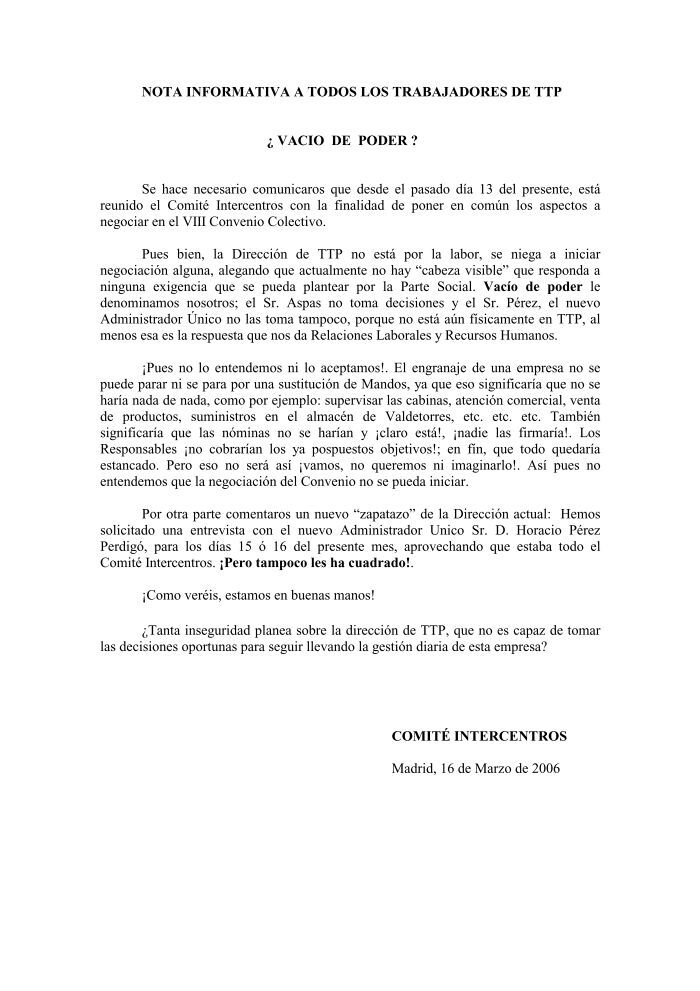 Nota Informativa Nota Informativa Perdida Cip | PDF