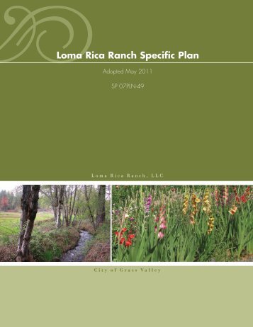 Loma Rica Ranch Specific Plan - City of Grass Valley