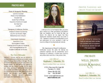 Download Probate, Will Trusts & Estate Planning Brochure