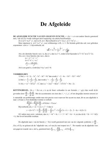 De Afgeleide - Sint-Lucas