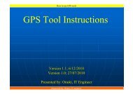 GPS Tool Instructions