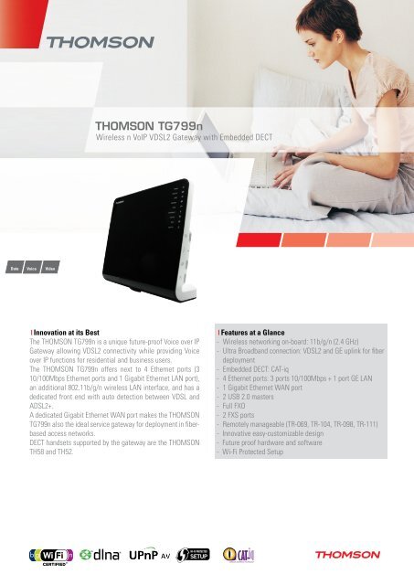 THOMSON TG799n - Marcom Telecoms Home page