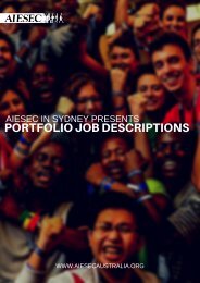 PORTFOLIO JOB DESCRIPTIONS