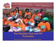Soul Buddyz Club and HIV Prevention - The Coalition for Children ...