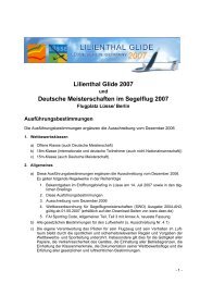 Lilienthal Glide 2007 Deutsche Meisterschaften im Segelflug 2007