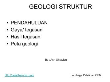 GEOLOGI STRUKTUR