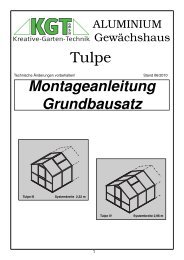 Tulpe Montageanleitung Grundbausatz - KGT GmbH