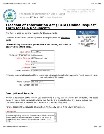 foia request form foia request form