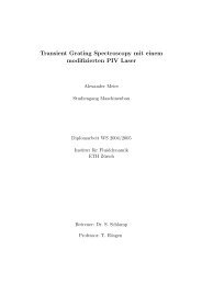 Transient Grating Spectroscopy mit einem ... - IFD - ETH ZÃ¼rich