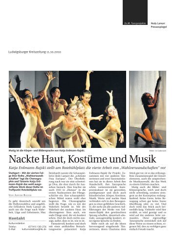 Nackte Haut, KostÃ¼me und Musik - Katja Erdmann-Rajski