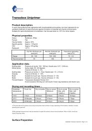 Product Datasheet - Transocean Coatings