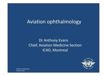 Aviation ophthalmology
