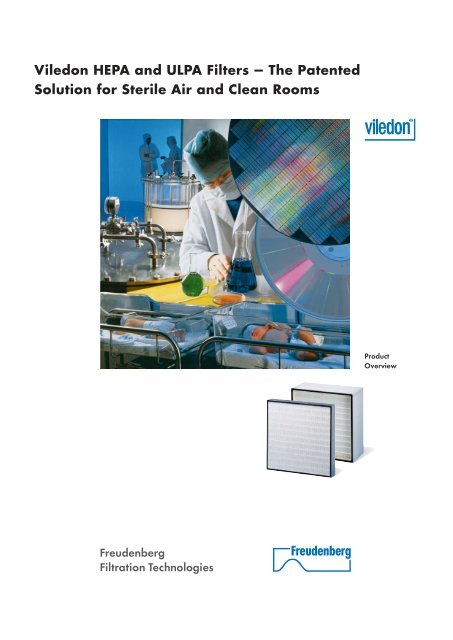 Viledon HEPA and ULPA Filters - Freudenberg Filtration Technologies