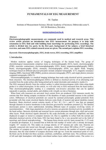 Fundamentals of EEG Measurement - Measurement Science Review