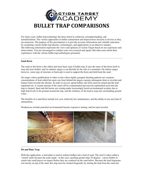 Bullet Stop Action