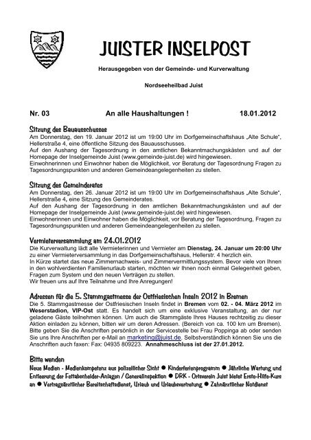 Inselpost_03.pdf - Inselgemeinde Juist