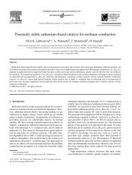 Thermally stable ruthenium-based catalyst for methane combustion