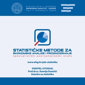 StatistiÃ„Âke metode za ekonomske analize - Ekonomski Fakultet