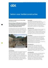 Flyer Beton voor kelderconstructies - Abt