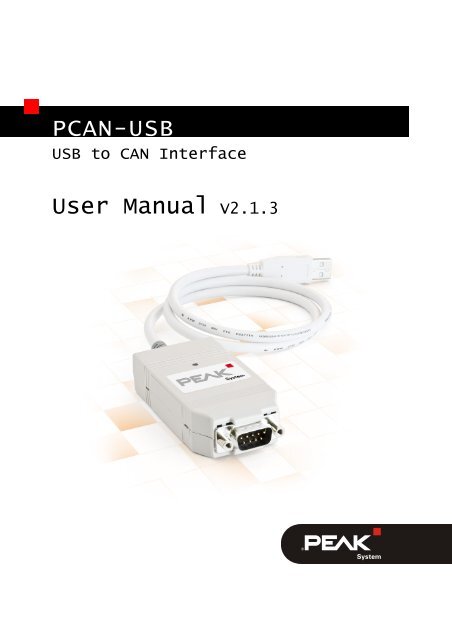 User Manual - PEAK-System