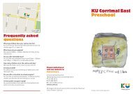 centre brochure - KU Children's Services