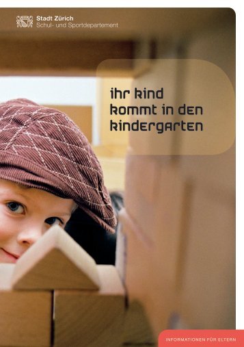 Ihr Kind kommt in den Kindergarten