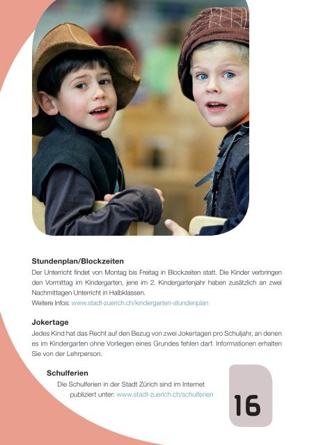 Ihr Kind kommt in den Kindergarten