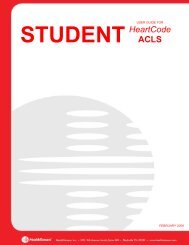 Heartcode ACLS Student User Guide - St. Anthony's Medical Center