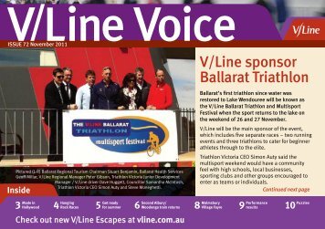 V/Line sponsor Ballarat Triathlon
