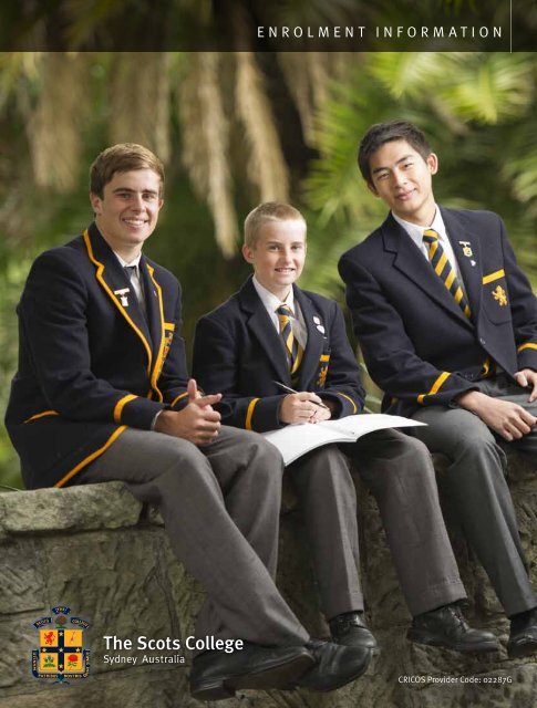 Download Application Form - The Scots College