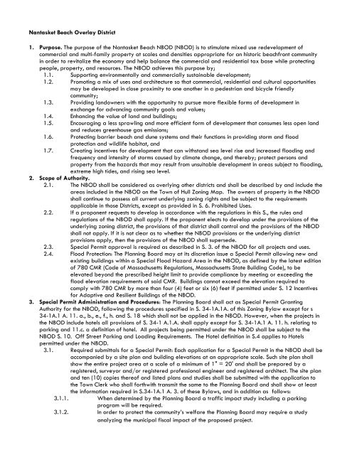 Article X: Nantasket Beach Overlay District - Town of Hull