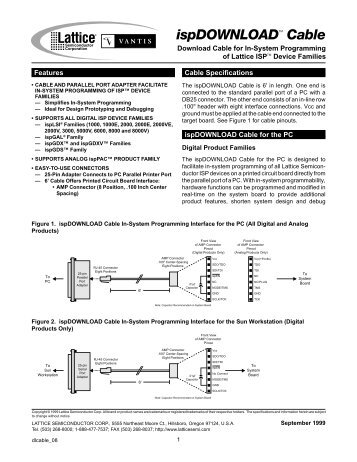 ispDOWNLOAD Cable Data Sheet - Laurent Deschamps - Free