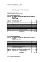 ESTRUCTURA DE COSTOS - RESUMEN - municipalidad distrital ...