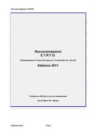 Raccomandazioni ETRTO Edizione 2011 - Pneumatici sotto controllo