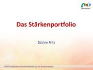 Das Stärkenportfolio - Berufsorientierung