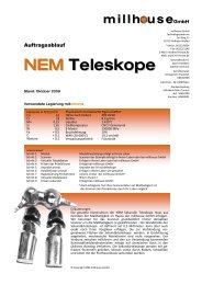 Infoblatt NEM Teleskope - millhouse GmbH