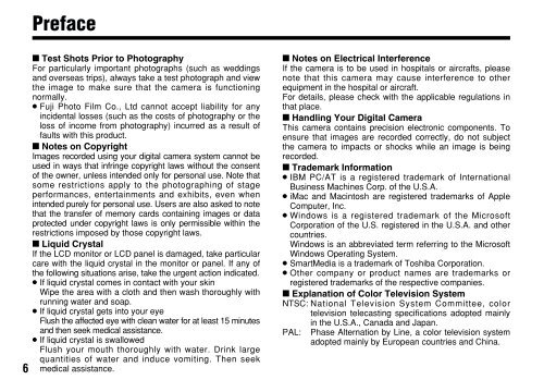 FinePix 6900 Zoom Manual - Fujifilm Canada